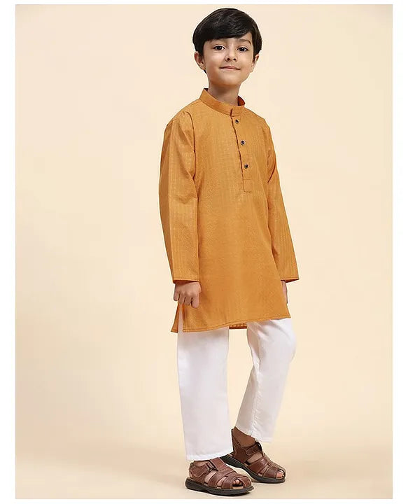 Mustard Kurta Shalwar For Boys