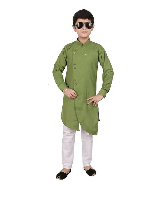 Olive Green Sylish Kurta Shalwar