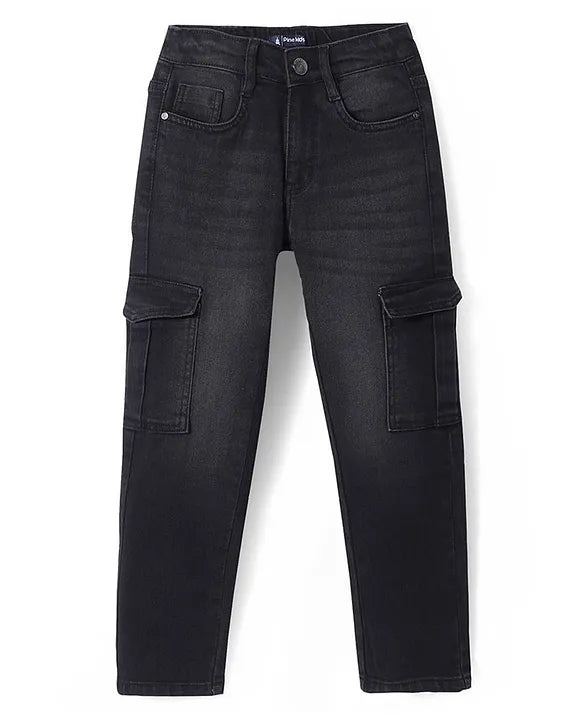 Black Denim Pent With Fashion For Boys