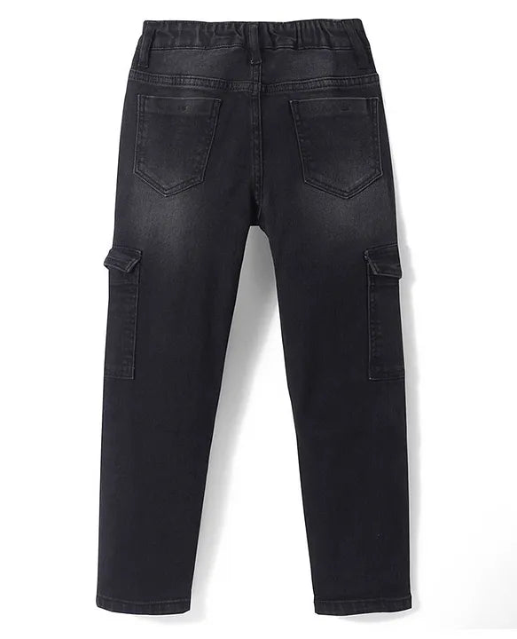 Black Denim Pent With Fashion For Boys