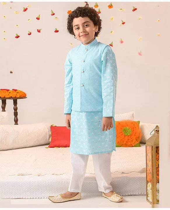 Sky Blue Kurta Shalwar for Boys