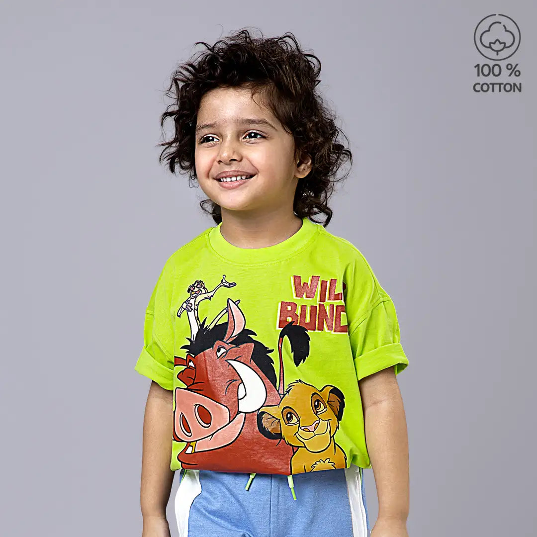 Wild Bund Printed Tee Shirt For Boys